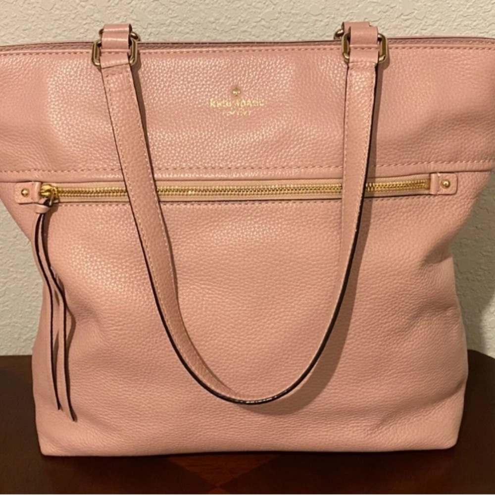 NWOT Kate Spade Taylor Pink Pebbled Leather Tote